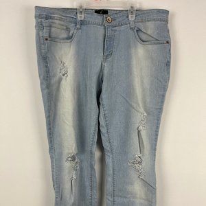 G21 Jeans Women's Size 12 Light Blue Inseam 30 Rise 9.5